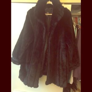 Dennis Basso Car length faux fur coat
